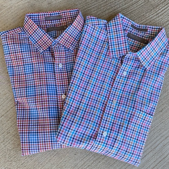 BUNDLE Daniel Cremieux Men’s Short Sleeve Button Up Dress Shirts - Picture 1 of 7